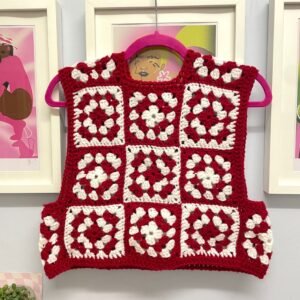 Alternative view of Festive Granny Square Vest - Size S/M