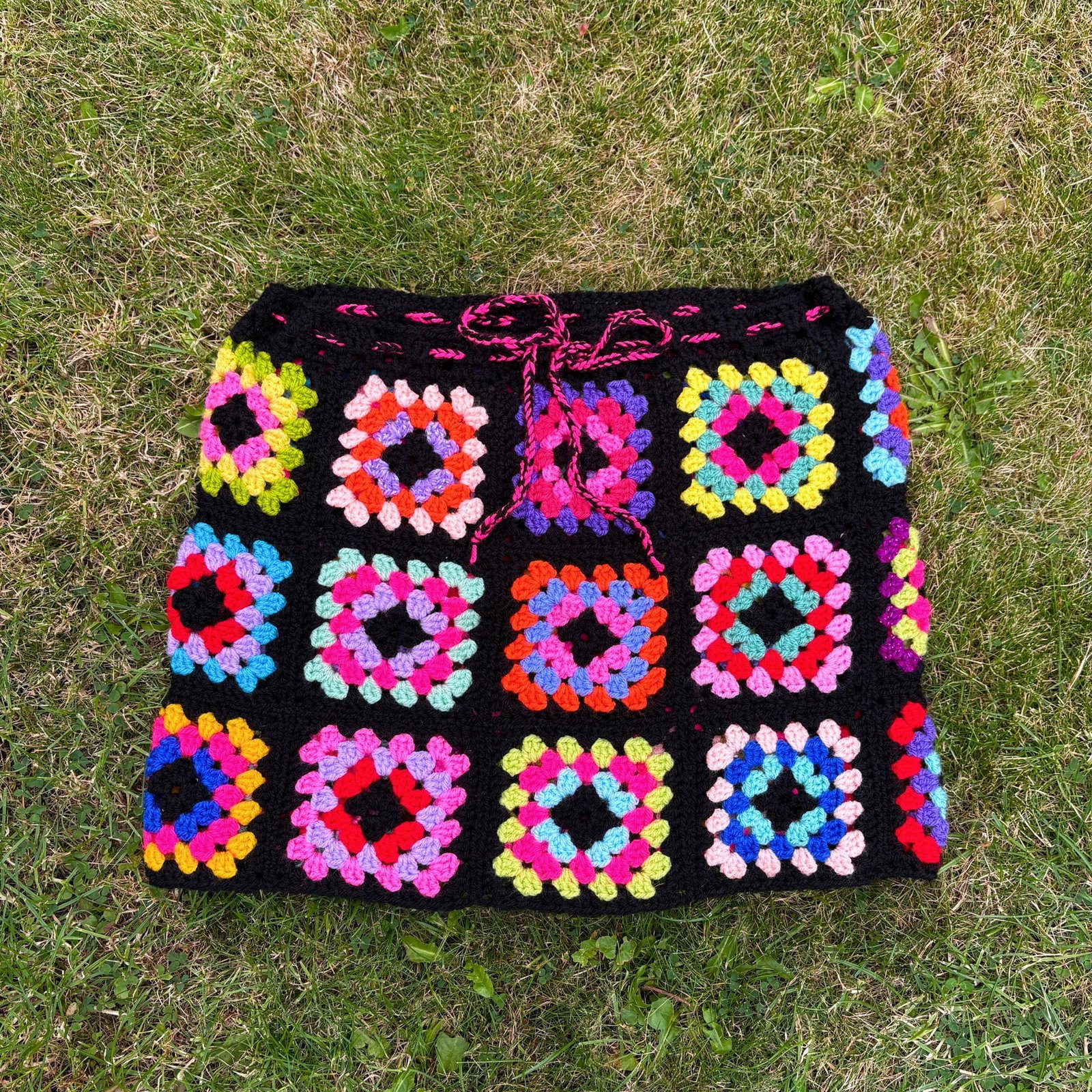 Black Rainbow Skirt + Bag Combo - Size S/M - Image 3