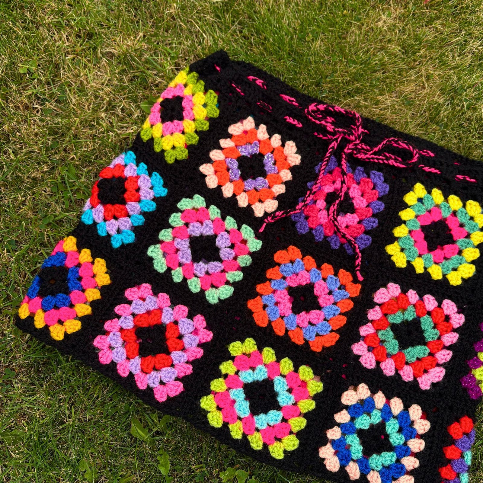 Black Rainbow Skirt + Bag Combo - Size S/M - Image 4