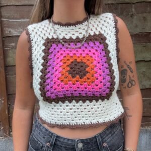 Alternative view of Granny Square Vest - Samples