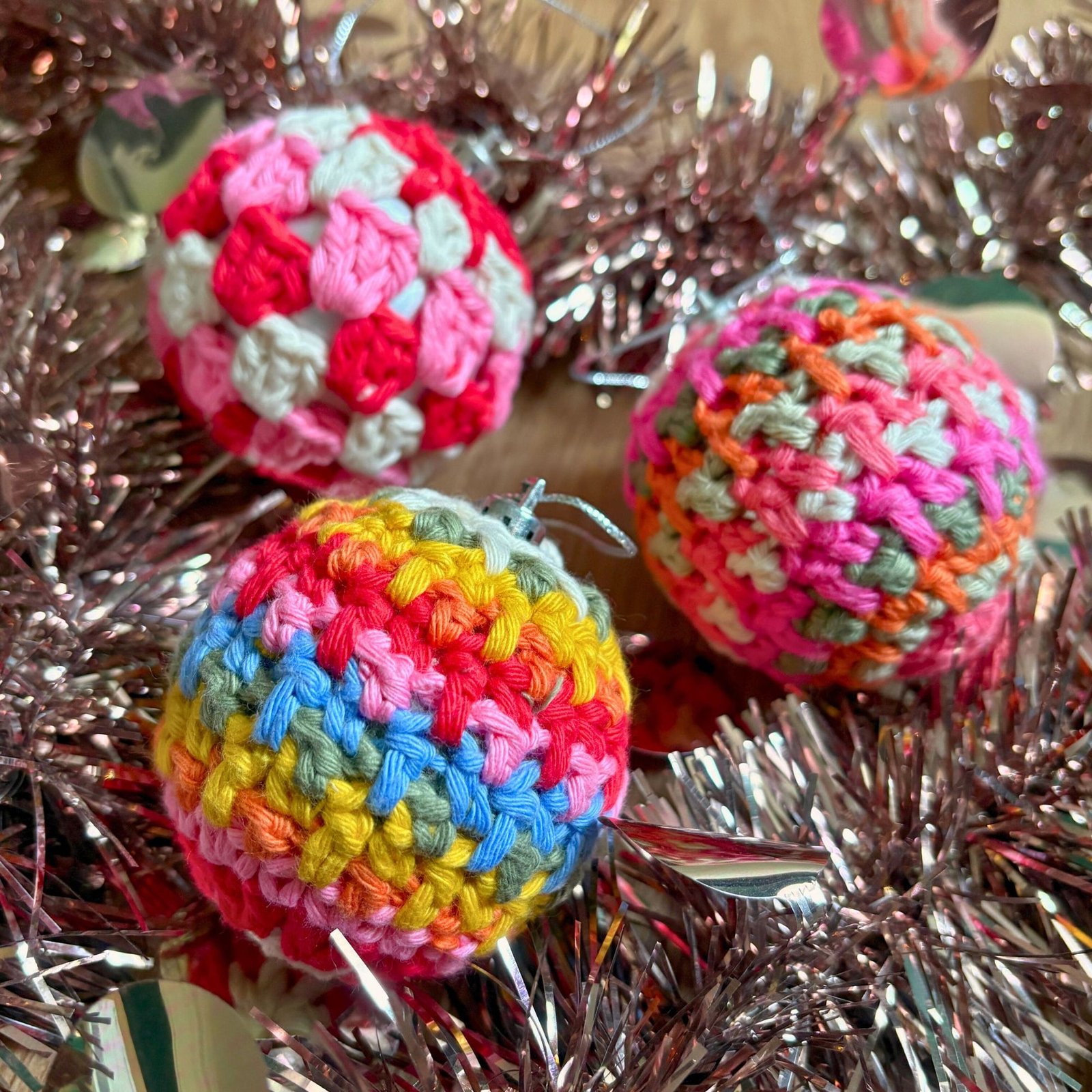 Decorative Crochet Christmas Baubles - Image 7