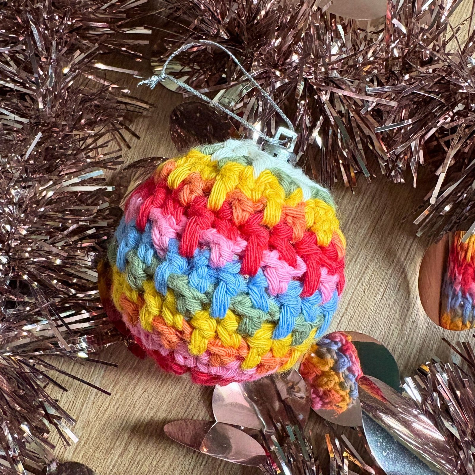 Decorative Crochet Christmas Baubles - Image 2