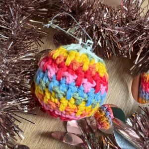 Decorative Crochet Christmas Baubles