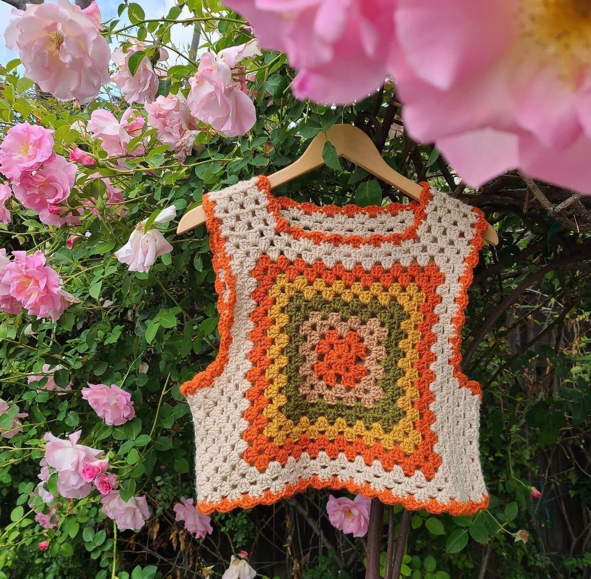 70s Granny Square Vest - PDF Pattern - Image 4
