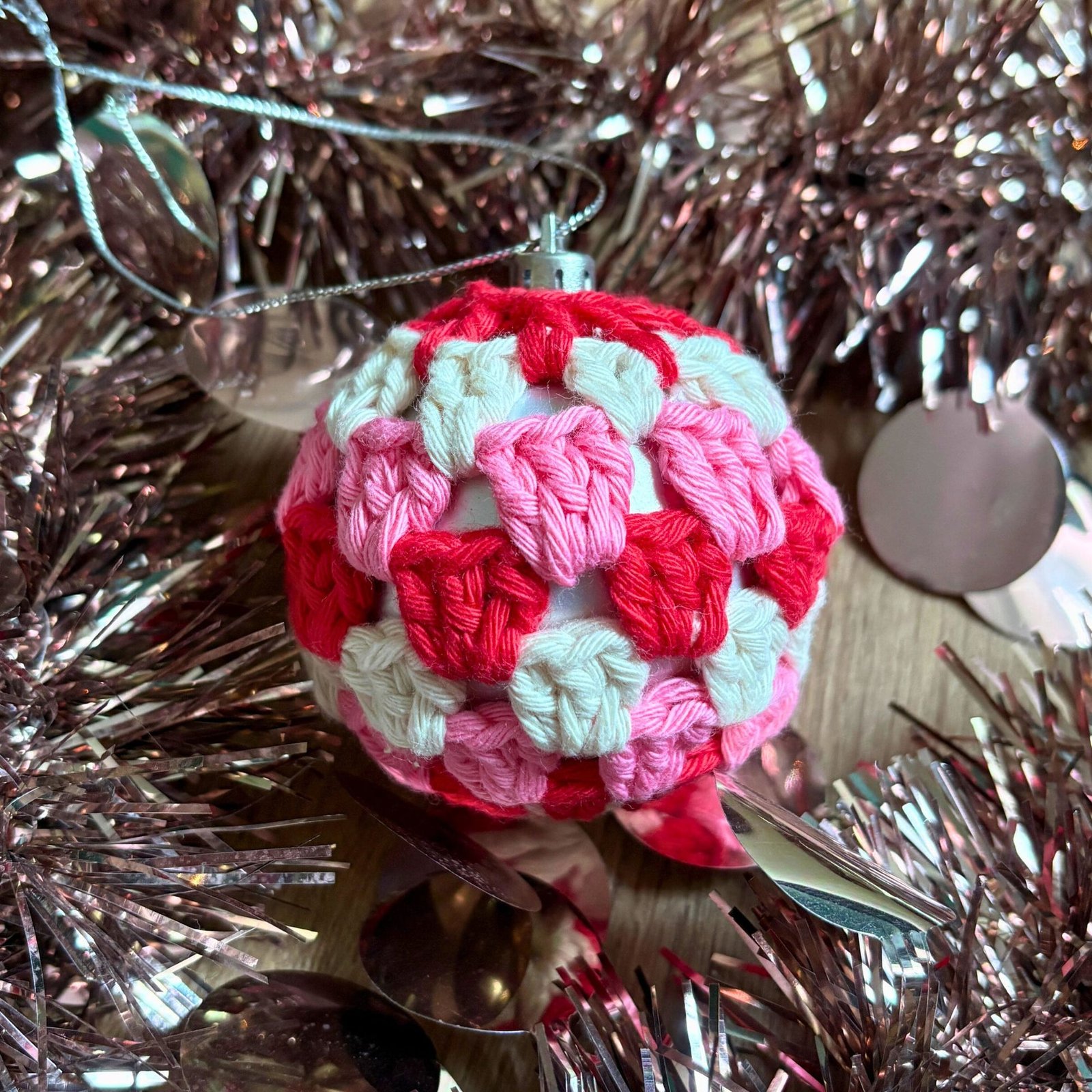 Decorative Crochet Christmas Baubles - Image 3
