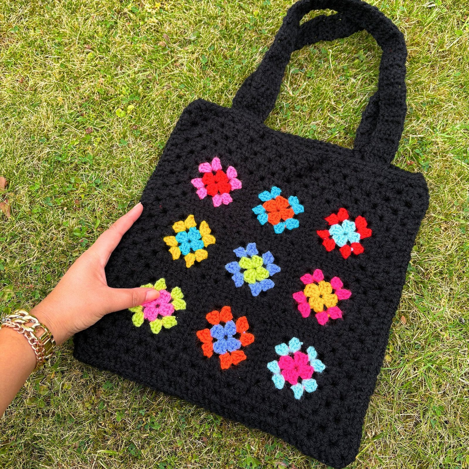 Black Rainbow Skirt + Bag Combo - Size S/M - Image 6