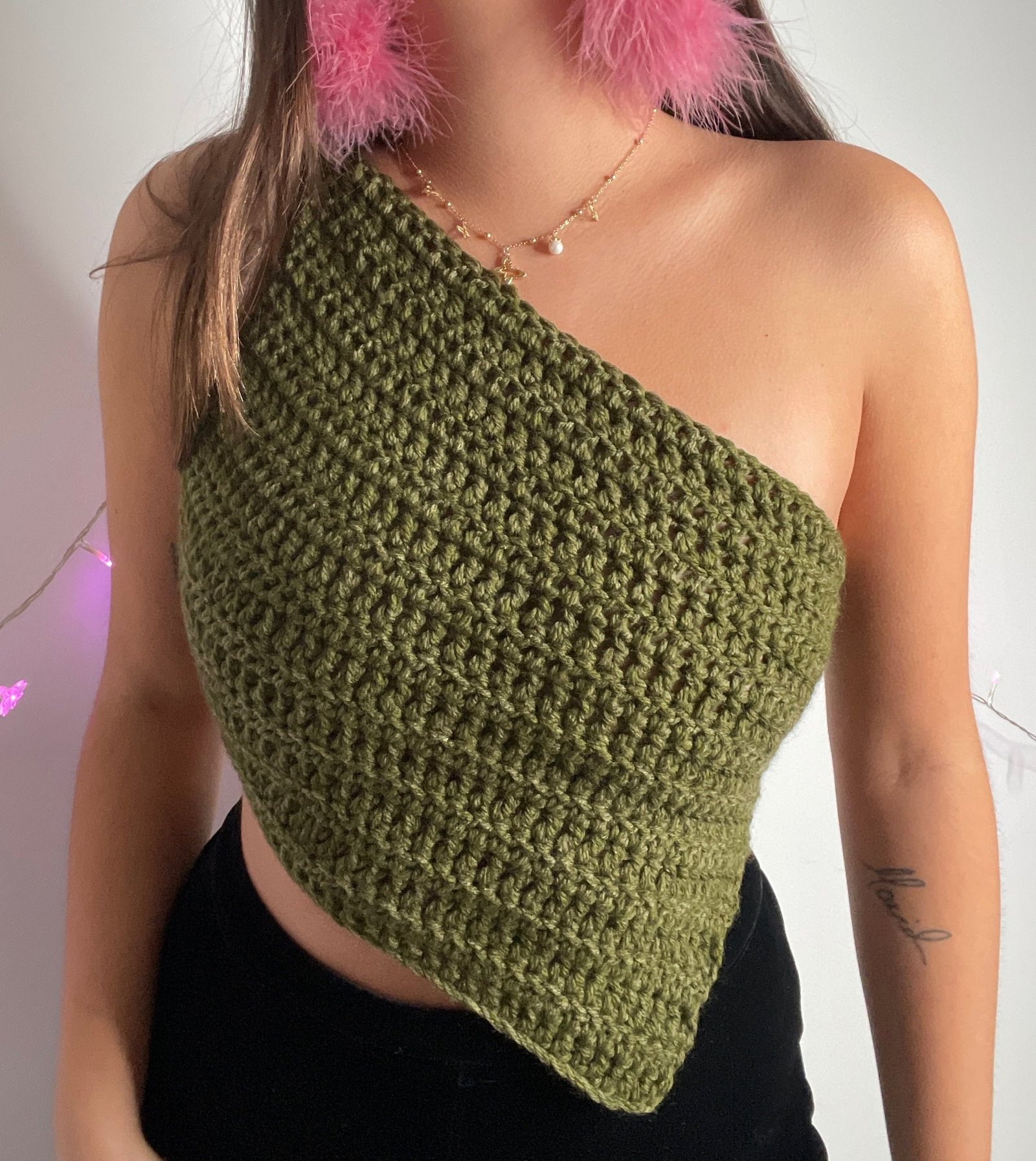 Asymmetric Crochet Party Top - PDF Pattern - Image 5