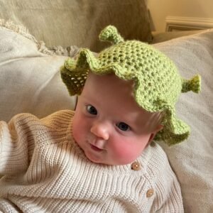 Alternative view of Baby Crochet Shrek Hat | 0-6 months