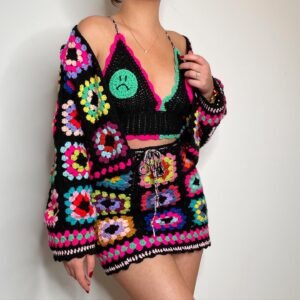 Hooked By Lou Granny Square Crochet Pattern