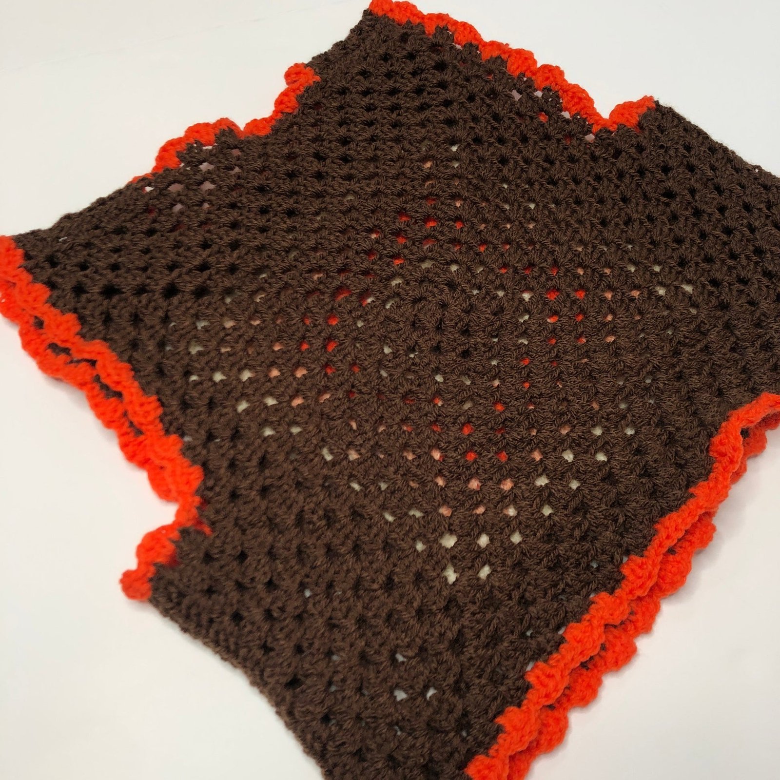 Classic 70s Style Brown Granny Square Crochet Vest - Image 7