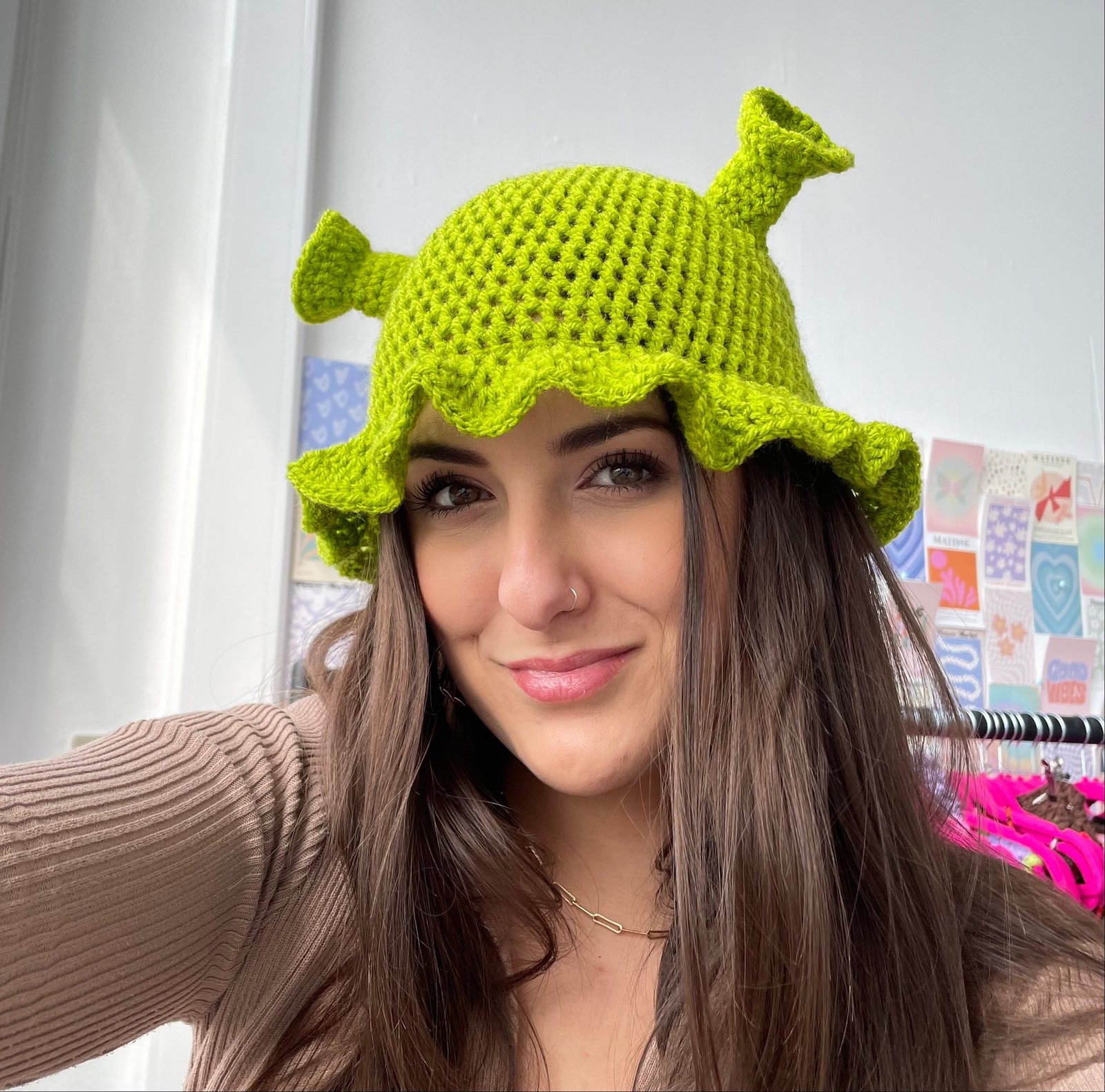 Crochet Shrek Hat - Image 7