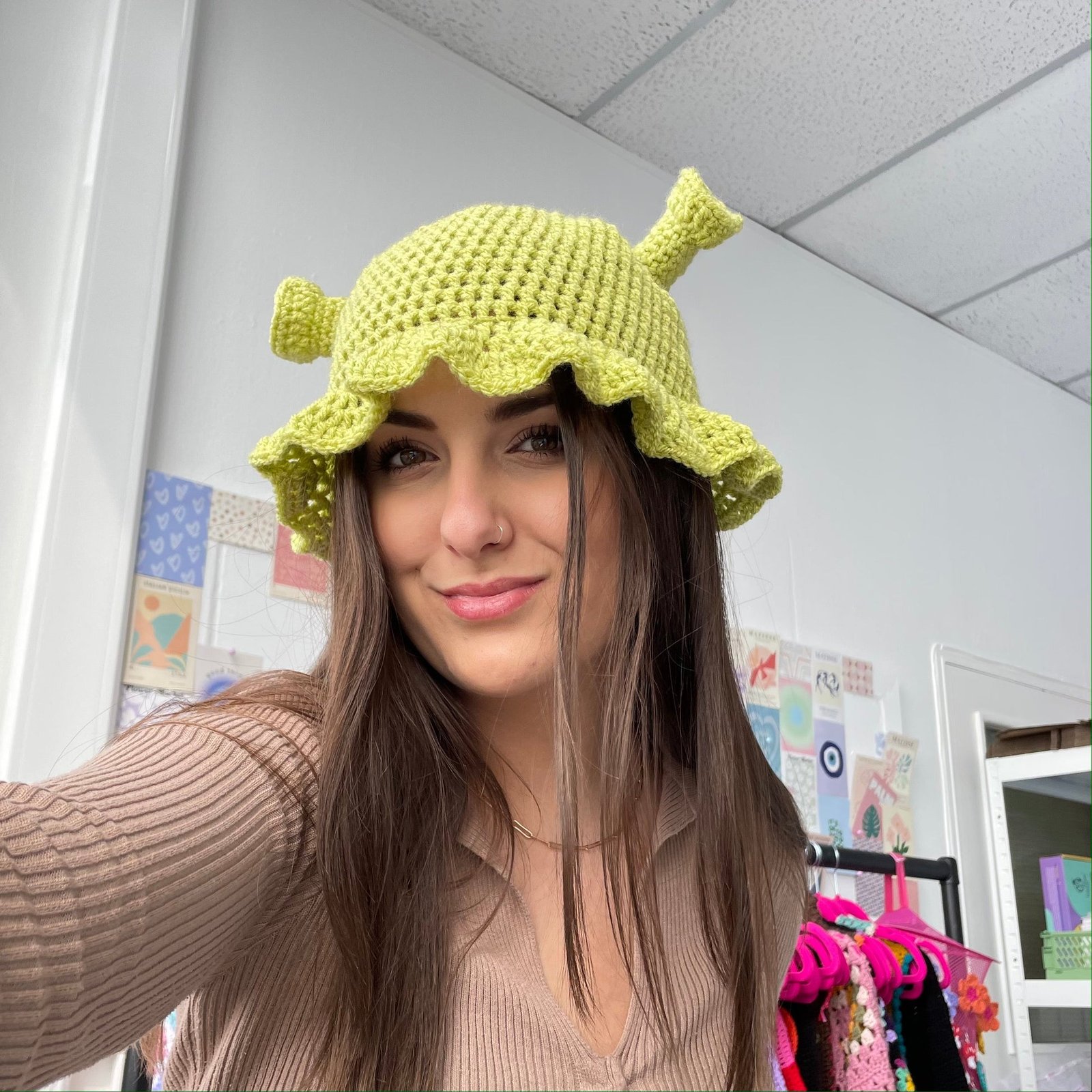 Crochet Shrek Hat - Image 6