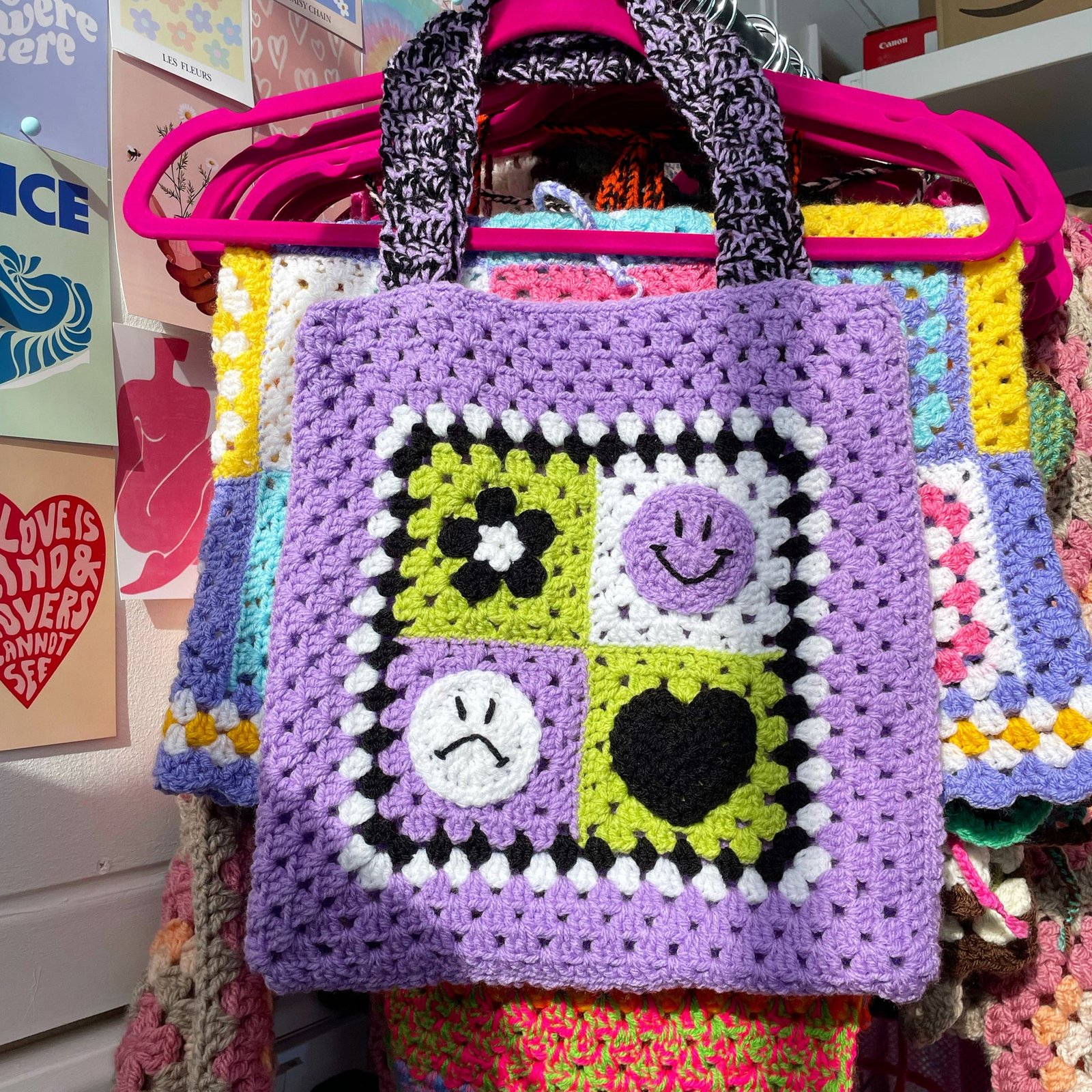 DAPHNE Mixed Emotions Crochet Tote Bag - Image 2