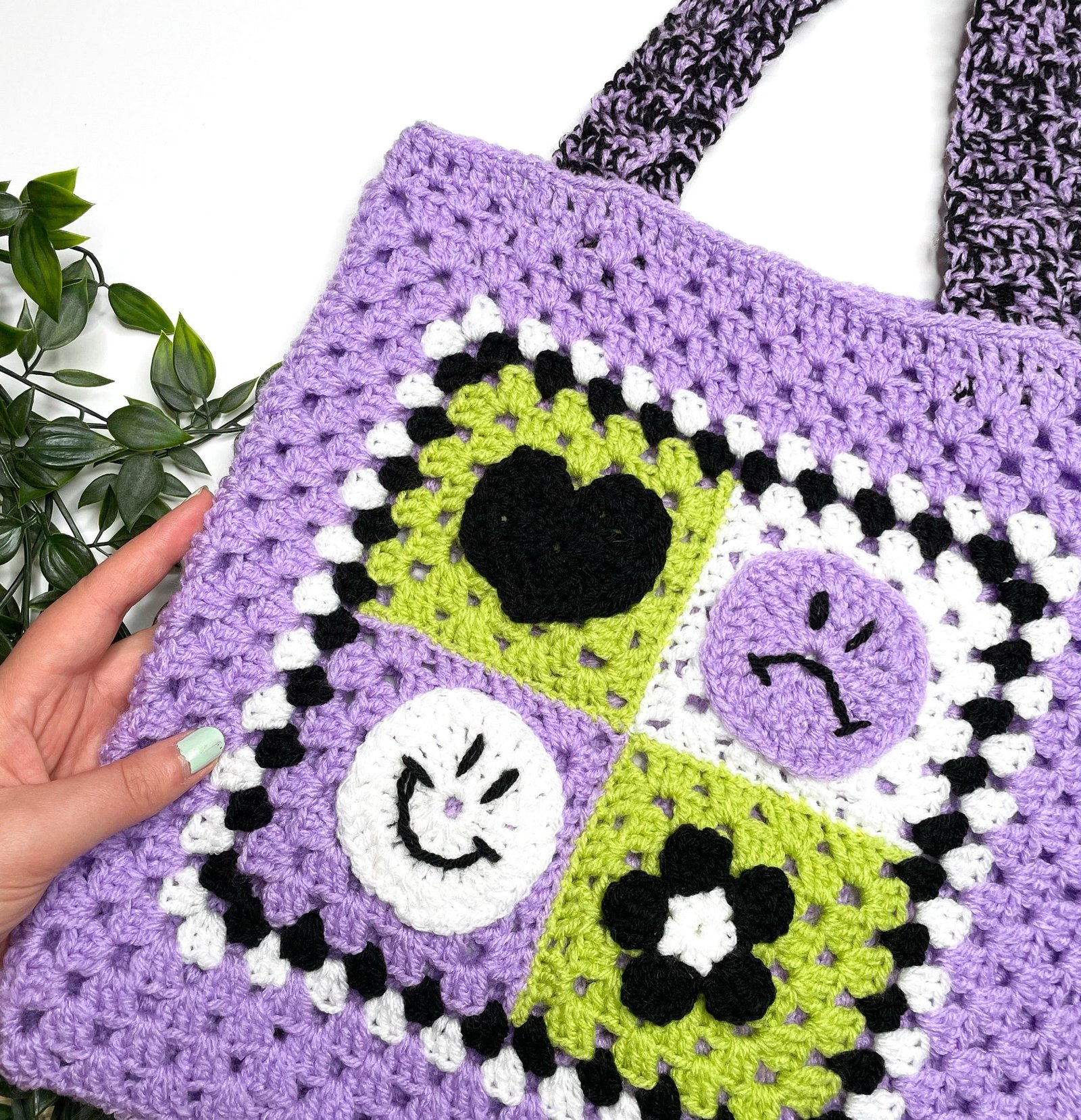 DAPHNE Mixed Emotions Crochet Tote Bag - Image 6