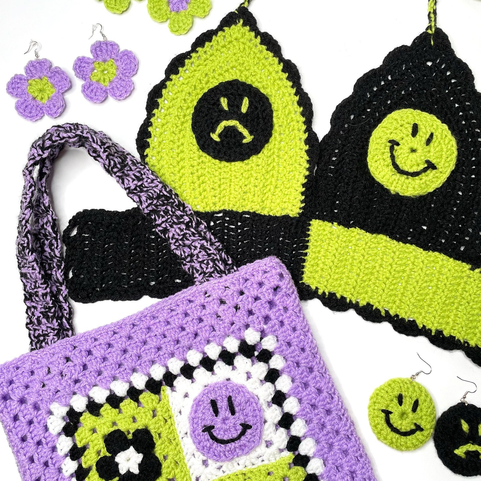 DAPHNE Mixed Emotions Crochet Tote Bag - Image 5