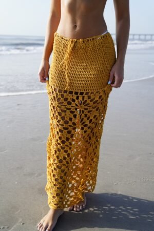 Sarah Crochet Long Skirt