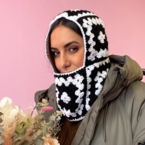 Alternative view of Handmade Monotone Crochet Balaclava