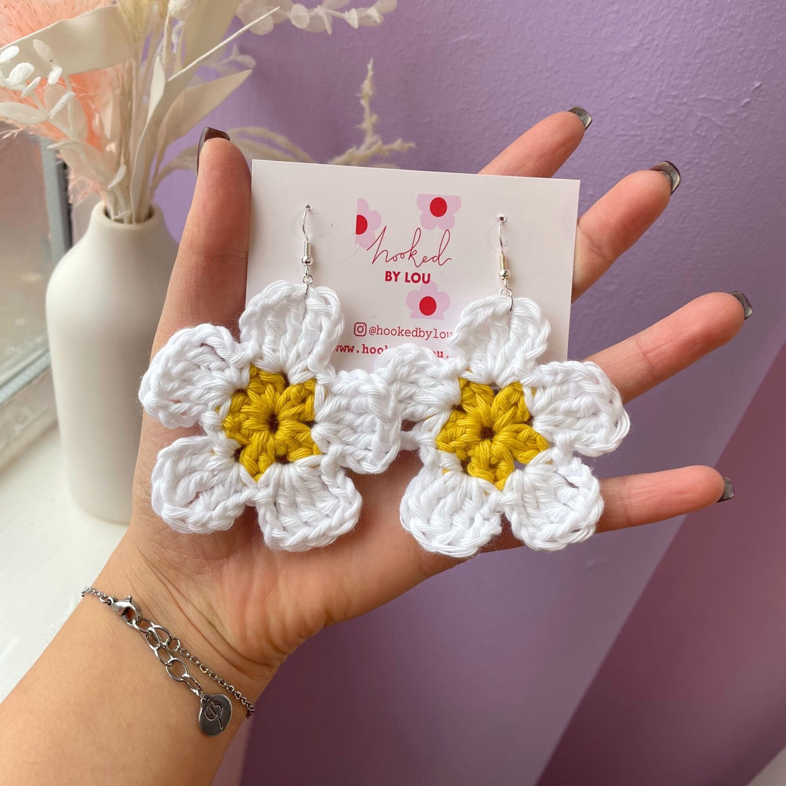 Wholesale Bulk Order Handmade Daisy Earrings - Bulk Buy Handmade Gifts